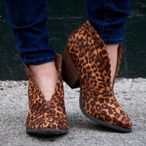 coconuts leopard booties